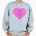 Heart Z Sweatshirt - Casual Everyday Wear Unisex - T-Shirt, Sweatshirt, Hoodie