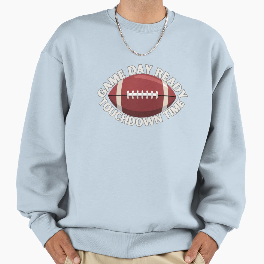 Game Day Ready Touchdown Time Hoodie - Aesthetic Graphic for Adults - T-Shirt, Sweatshirt, Hoodie