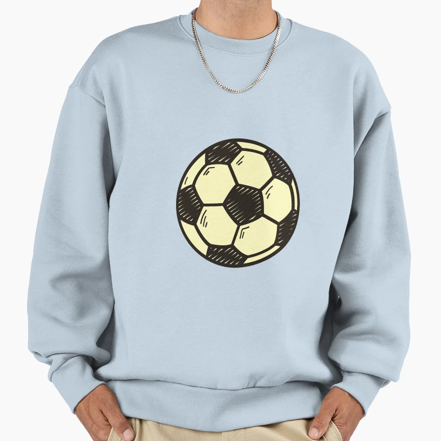 Soccer Ball Sweatshirt - Minimalist Print Unisex - T-Shirt, Sweatshirt, Hoodie