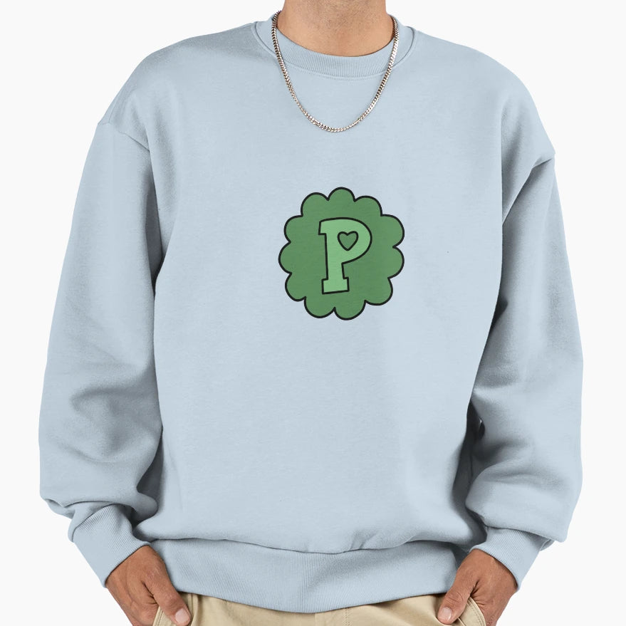 Initial P Sweatshirt - Minimalist Print for Adults - T-Shirt, Sweatshirt, Hoodie