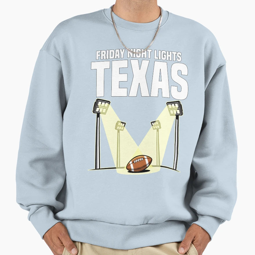 Texas Friday Night Lights Stadium Sweatshirt - Trendy Graphic for Adults - T-Shirt, Sweatshirt, Hoodie