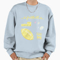 Light Yellow Watercolor Football Pack Sweatshirt - Trendy Graphic Unisex - T-Shirt, Sweatshirt, Hoodie
