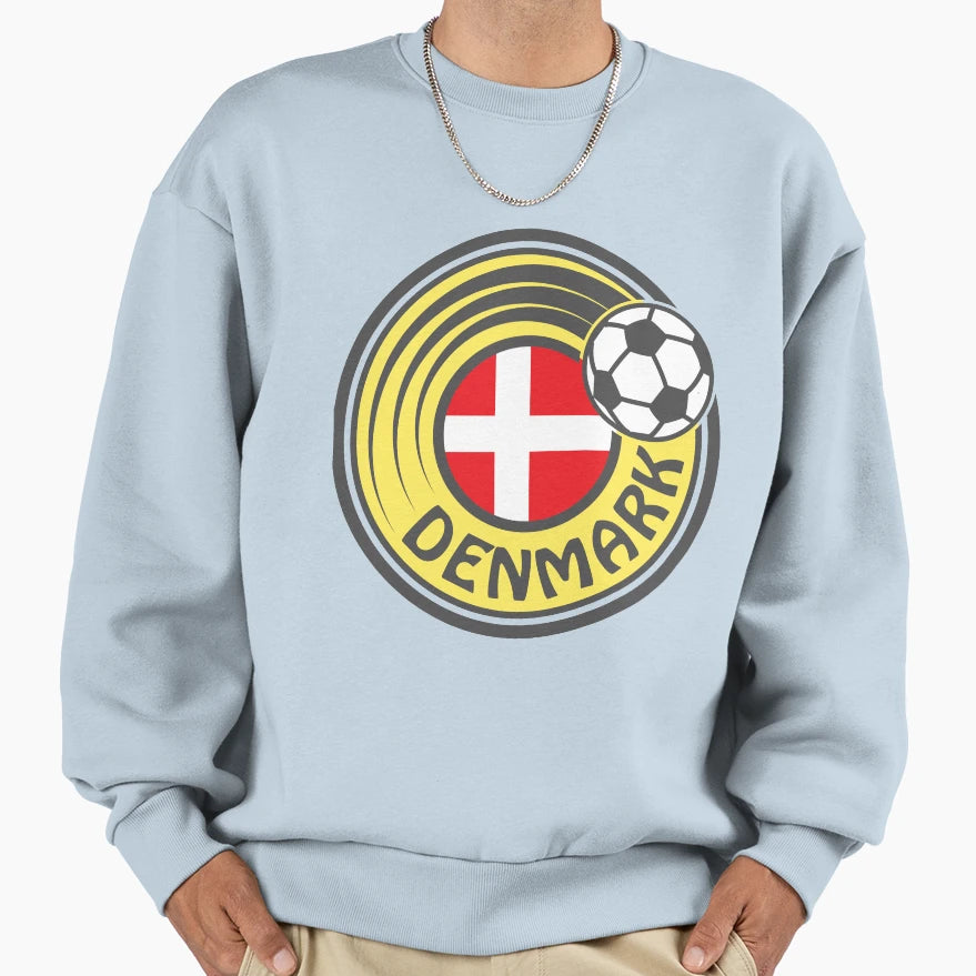 Denmark Football Soccer Sign Sweatshirt - Novelty Apparel Unisex - T-Shirt, Sweatshirt, Hoodie