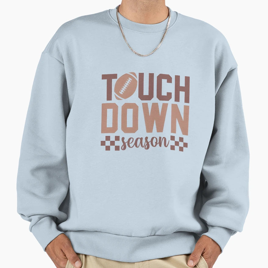 Touchdown Season Football Sweatshirt - Aesthetic Graphic for Adults - T-Shirt, Sweatshirt, Hoodie