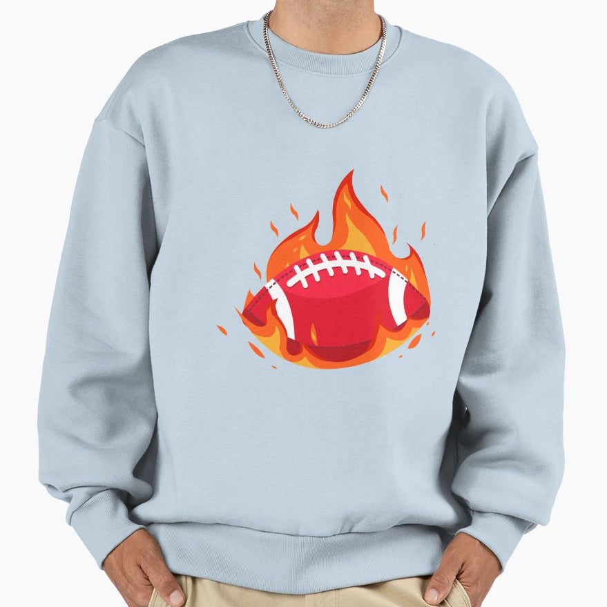 Rugby Ball Sweatshirt - Casual Everyday Wear Unisex - T-Shirt, Sweatshirt, Hoodie