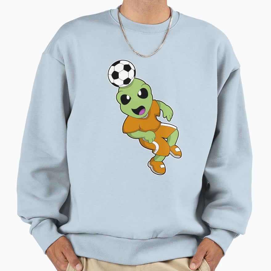 Alien Soccer Sports Sweatshirt - Unique Graphic for Adults - T-Shirt, Sweatshirt, Hoodie