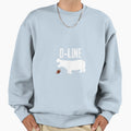 Hippo D Line Defensive Line Tackle Sweatshirt - Trendy Graphic for Adults - T-Shirt, Sweatshirt, Hoodie