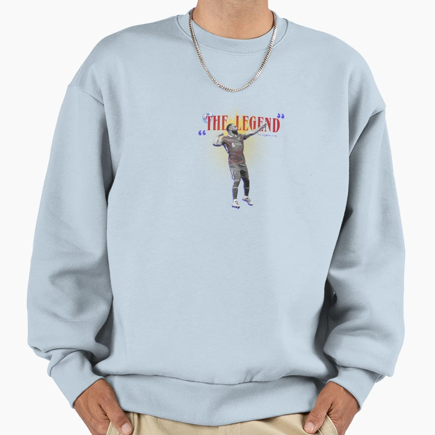 Mohamed Salah Football Legend Sweatshirt - Casual Everyday Wear Men Women - T-Shirt, Sweatshirt, Hoodie