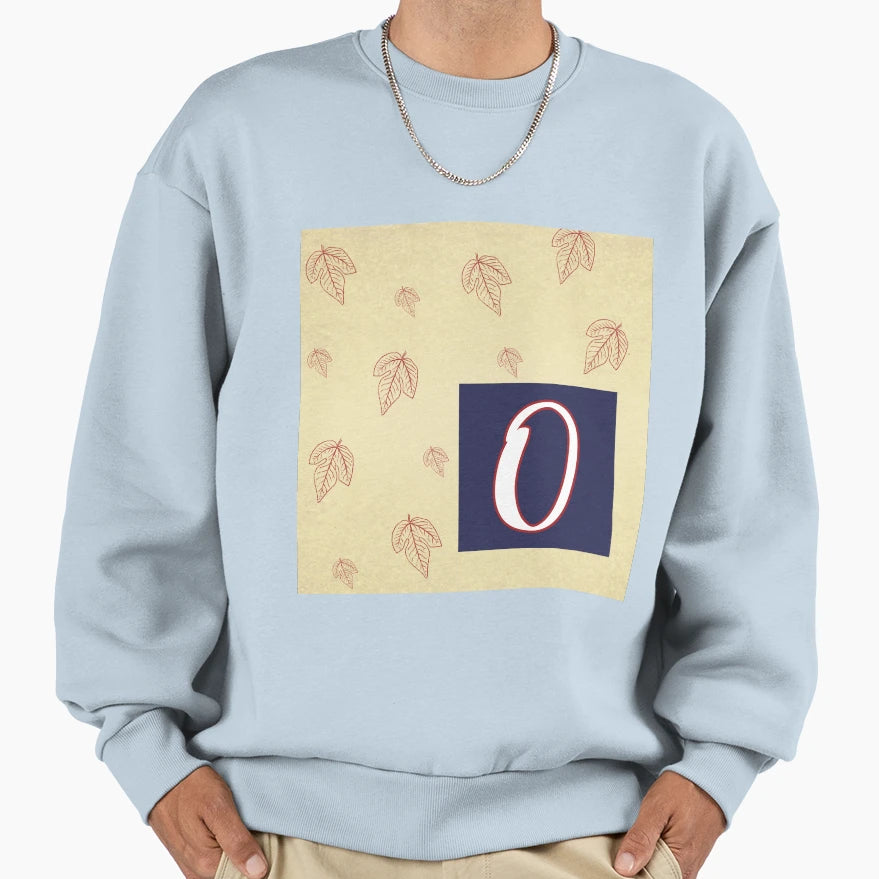 Letter O Autumn Season Sweatshirt - Minimalist Print Men Women - T-Shirt, Sweatshirt, Hoodie