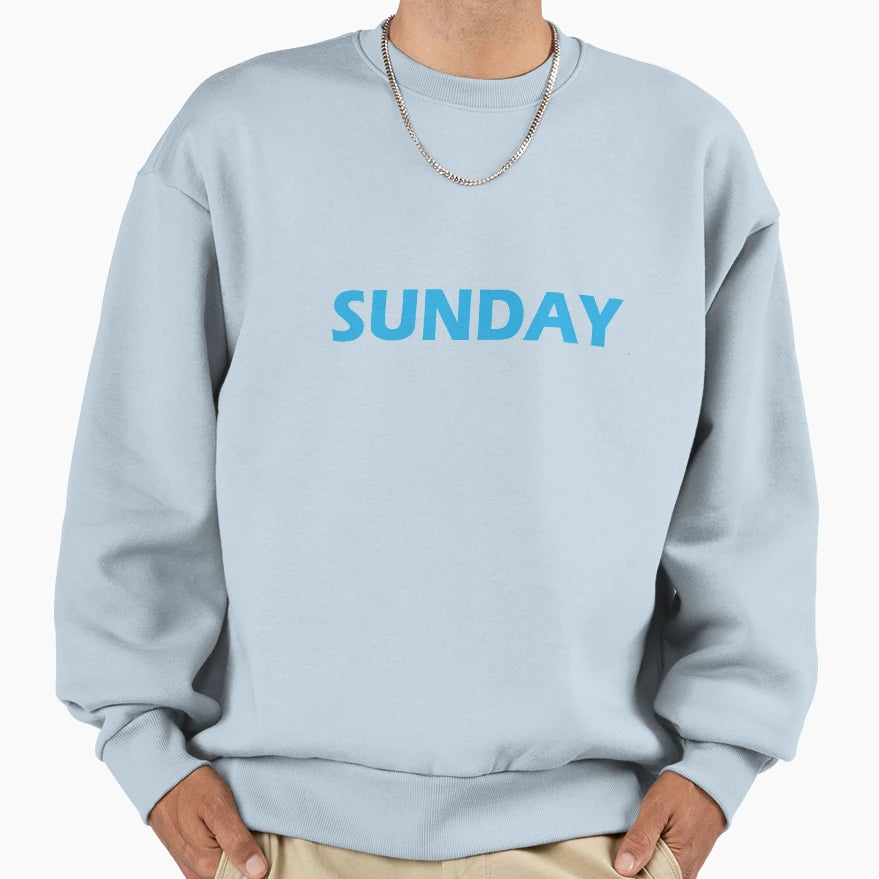 Sunday Funday Sweatshirt - Minimalist Print for Adults - T-Shirt, Sweatshirt, Hoodie