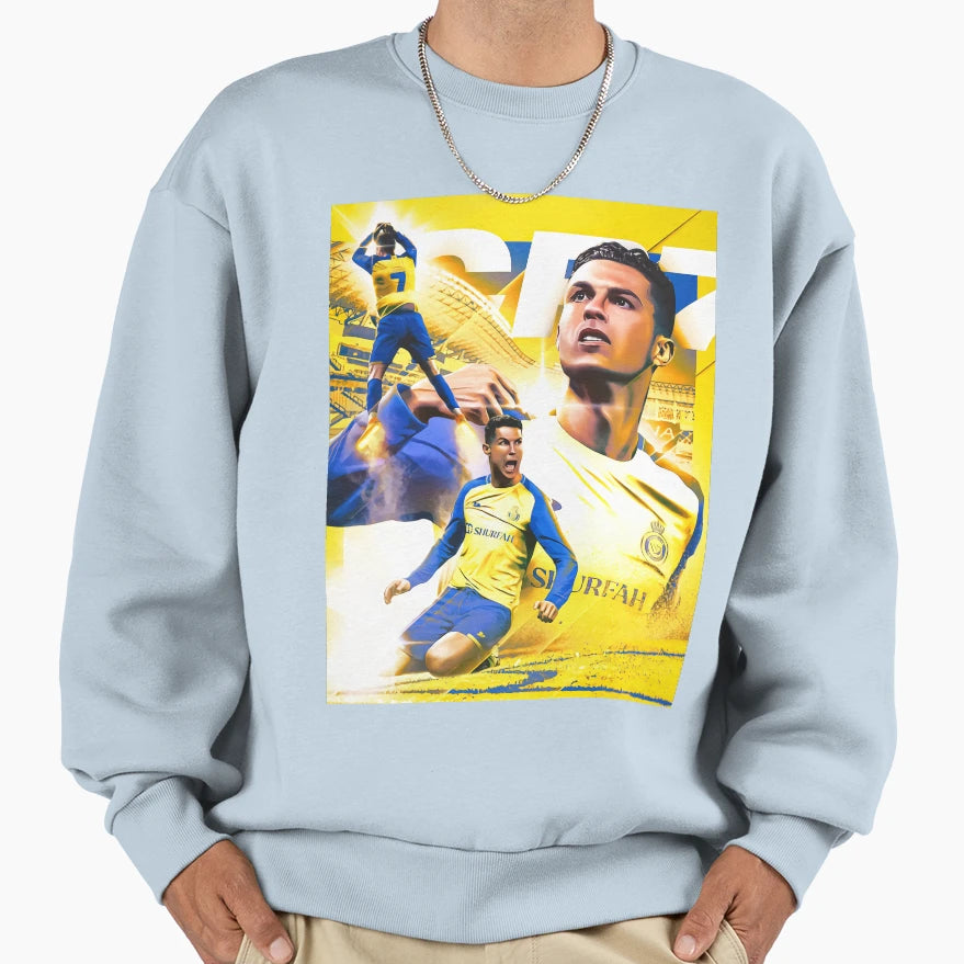 Cr7 Al Nassr Sweatshirt - Aesthetic Graphic Men Women - T-Shirt, Sweatshirt, Hoodie