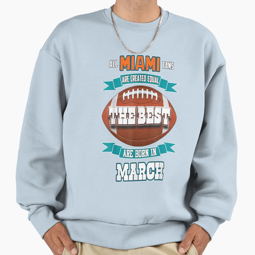 Miami Football Womens March Sweatshirt - Minimalist Print Men Women - T-Shirt, Sweatshirt, Hoodie