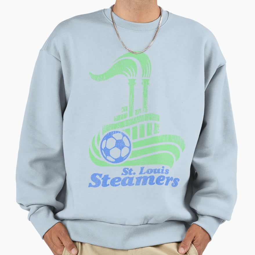 St Louis Steamers 80S Defunct Sweatshirt - Casual Everyday Wear for Adults - T-Shirt, Sweatshirt, Hoodie