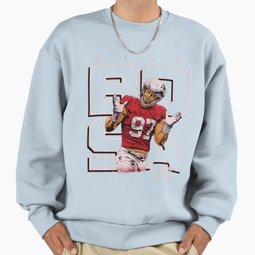 Defensive End 97 Player Footbal Sweatshirt - Fun Novelty Design Men Women - T-Shirt, Sweatshirt, Hoodie