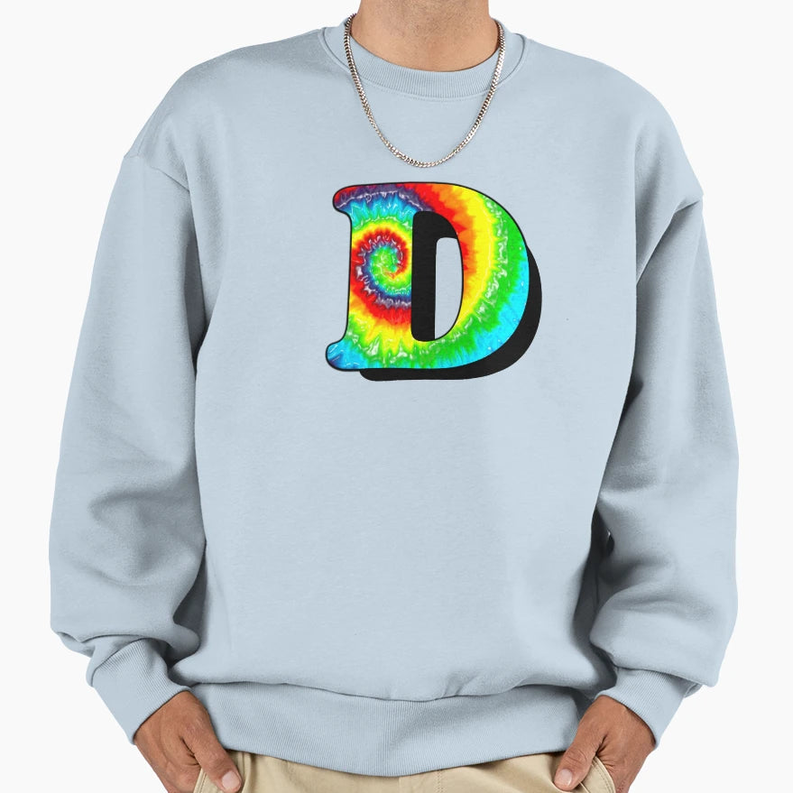 D Alphabet Letter Initial Sweatshirt - Streetwear Style Men Women - T-Shirt, Sweatshirt, Hoodie