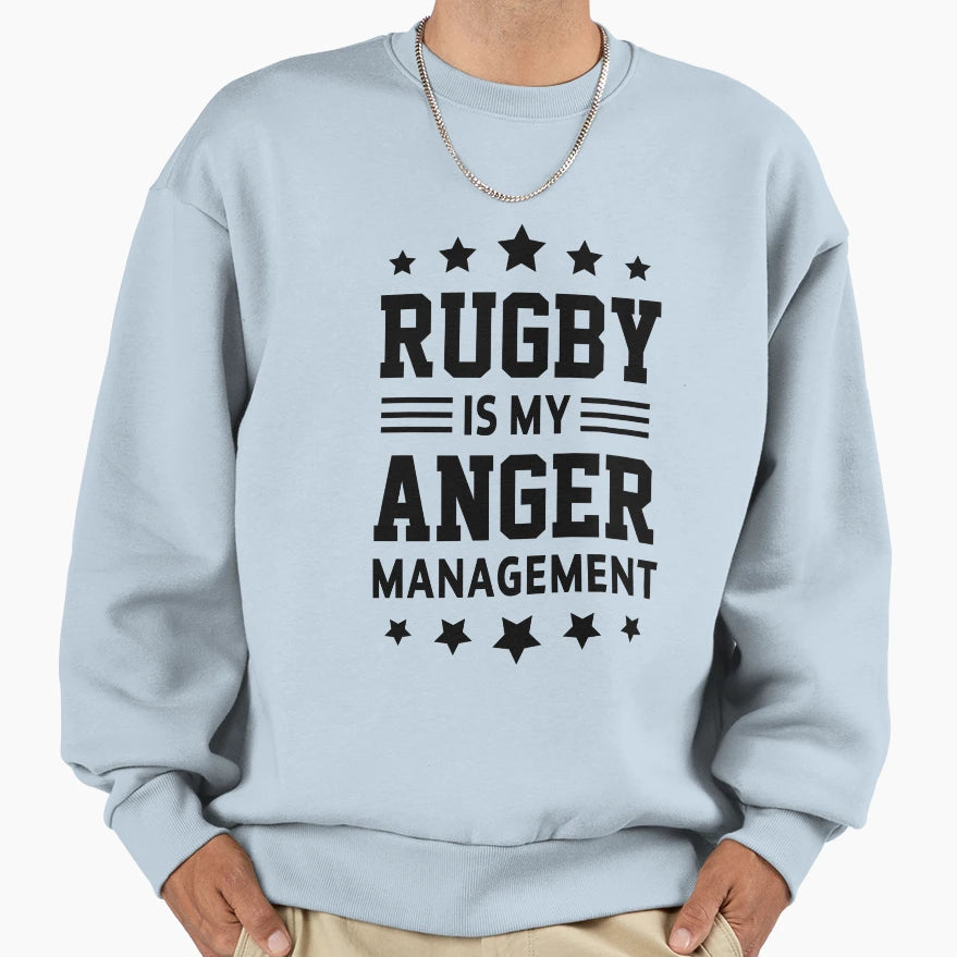 American Football Rugby Anger Gift Sweatshirt - Custom Art Print Men Women - T-Shirt, Sweatshirt, Hoodie
