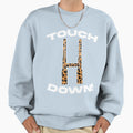 Goalposts Touchdown Leopard Sweatshirt - Trendy Graphic for Adults - T-Shirt, Sweatshirt, Hoodie