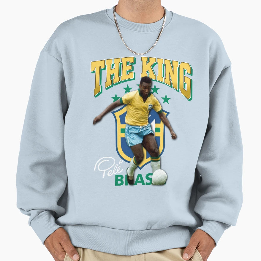 Pele 10 King Football Player Legend Sweatshirt - Trendy Graphic Men Women - T-Shirt, Sweatshirt, Hoodie