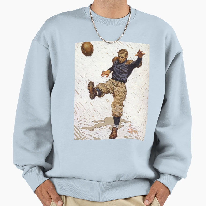 Punter 1908 J C Leyendecker Sweatshirt - Unique Graphic for Adults - T-Shirt, Sweatshirt, Hoodie