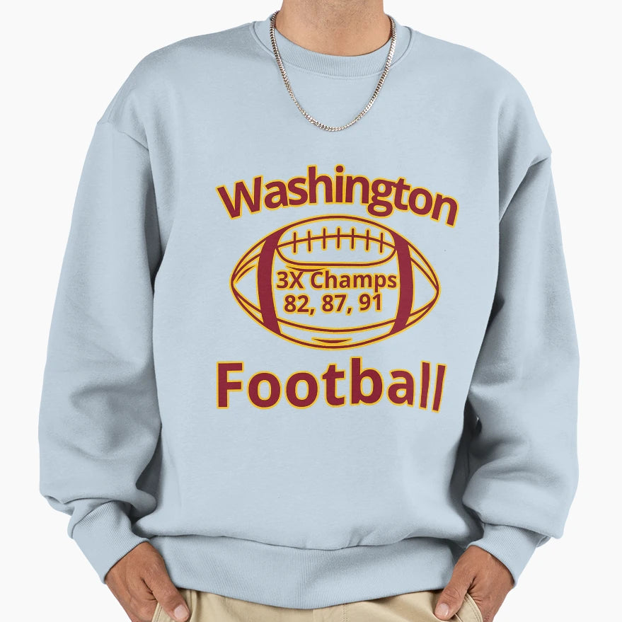 Washington Football Team Football Sweatshirt - Custom Art Print Men Women - T-Shirt, Sweatshirt, Hoodie