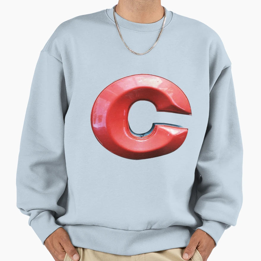 Alphabet C Colorful Sweatshirt - Streetwear Style Unisex - T-Shirt, Sweatshirt, Hoodie