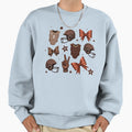 Coquette Bow Pumpkin American Sweatshirt - Streetwear Style Unisex - T-Shirt, Sweatshirt, Hoodie
