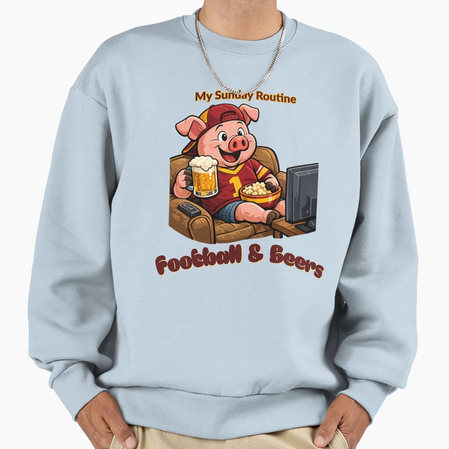 Washington Commanders Sunday Sweatshirt - Casual Everyday Wear Men Women - T-Shirt, Sweatshirt, Hoodie