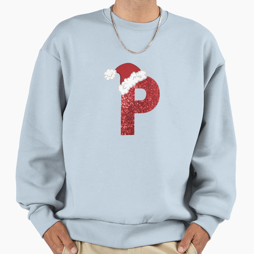 Sparkly Letter P Sweatshirt - Graphic Print for Adults - T-Shirt, Sweatshirt, Hoodie
