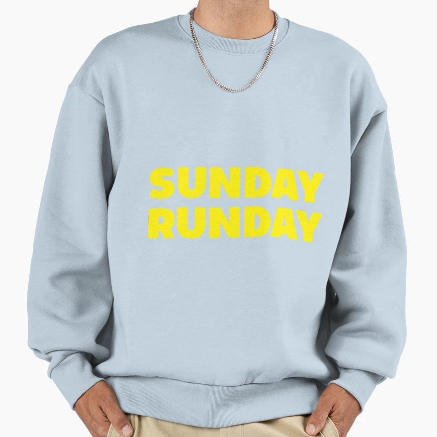 Sunday Runday Sweatshirt - Trendy Graphic for Adults - T-Shirt, Sweatshirt, Hoodie