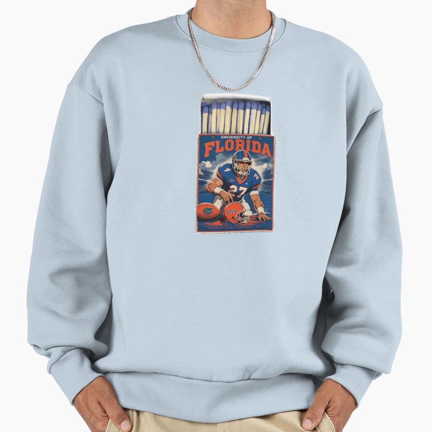 University Florida Matchbox Sweatshirt - Novelty Apparel for Adults - T-Shirt, Sweatshirt, Hoodie