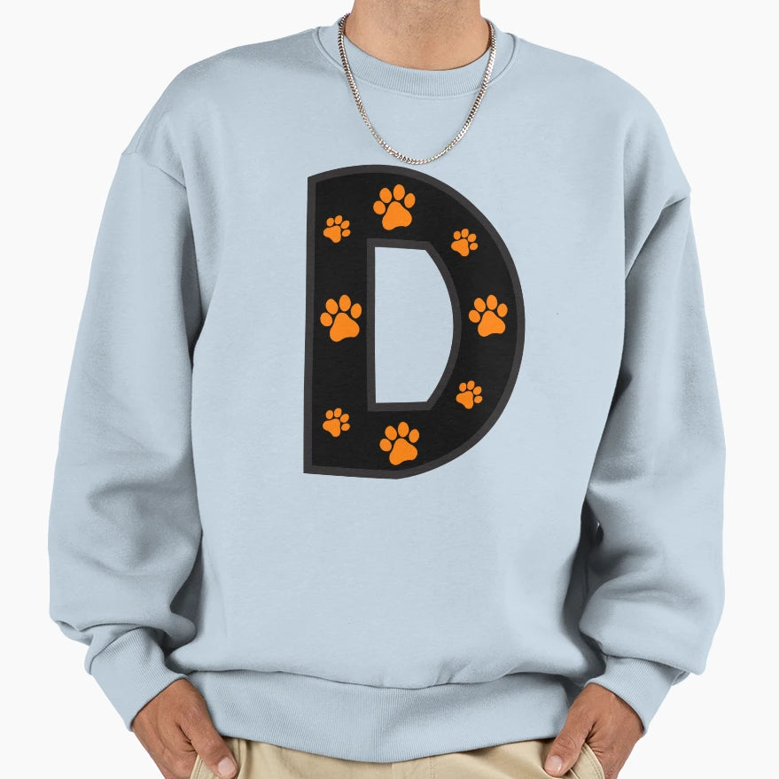Paw Alphabet Sweatshirt - Graphic Print Unisex - T-Shirt, Sweatshirt, Hoodie