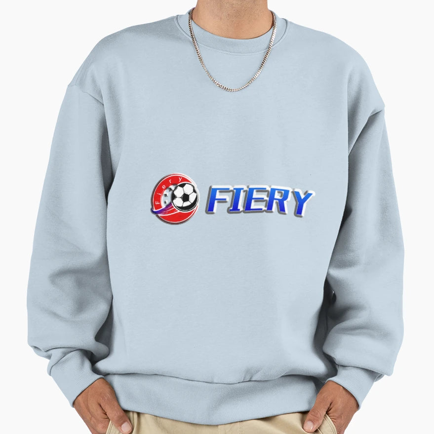 Fiery Football Art Sweatshirt - Fun Novelty Design for Adults - T-Shirt, Sweatshirt, Hoodie
