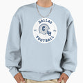 Dallas Football Badge Sweatshirt - Graphic Print Unisex - T-Shirt, Sweatshirt, Hoodie