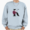 Letter H Floral Red Sweatshirt - Casual Everyday Wear Unisex - T-Shirt, Sweatshirt, Hoodie