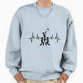 Rugby Player Rugby Heartbeat Sweatshirt - Casual Everyday Wear Men Women - T-Shirt, Sweatshirt, Hoodie
