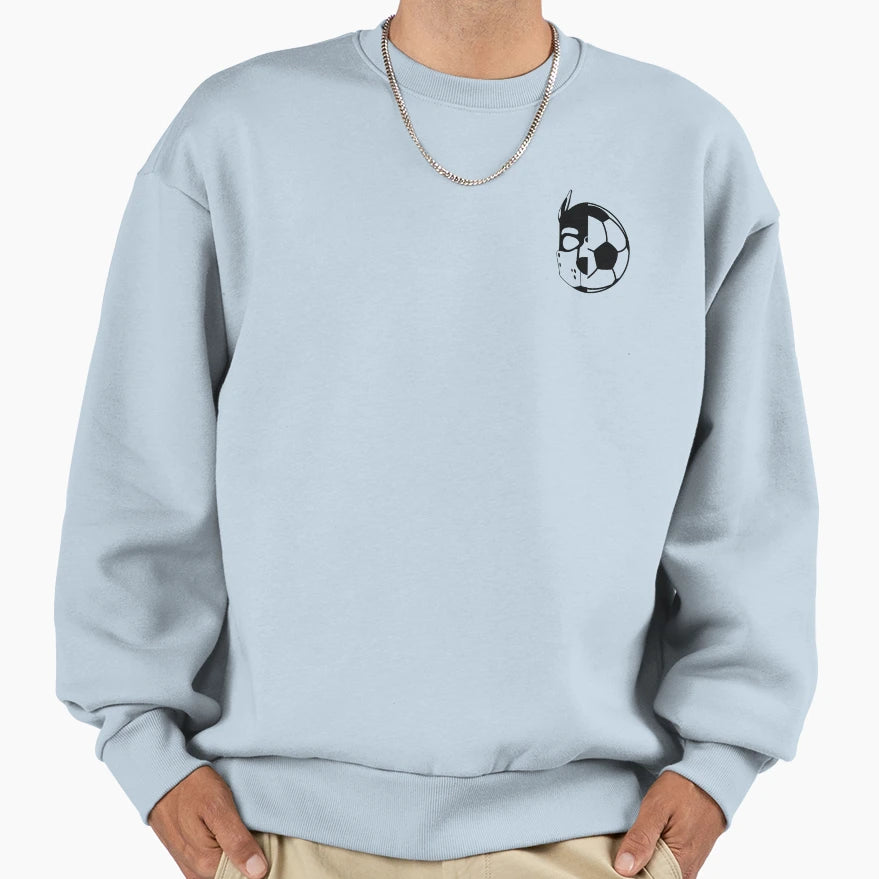 Soccer Pup Sweatshirt - Minimalist Print for Adults - T-Shirt, Sweatshirt, Hoodie