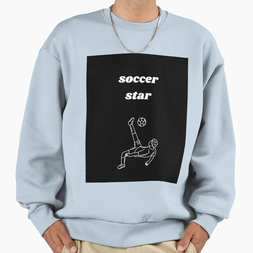 Soccer Star Sweatshirt - Custom Art Print for Adults - T-Shirt, Sweatshirt, Hoodie