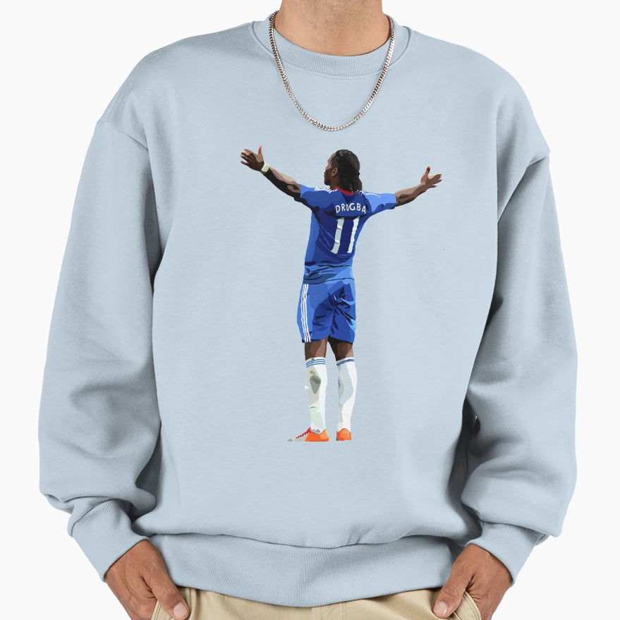 Legend Didier Drogba Sweatshirt - Unique Graphic for Adults - T-Shirt, Sweatshirt, Hoodie