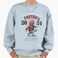 Preppy Skeleton Football Sweatshirt - Casual Everyday Wear for Adults - T-Shirt, Sweatshirt, Hoodie