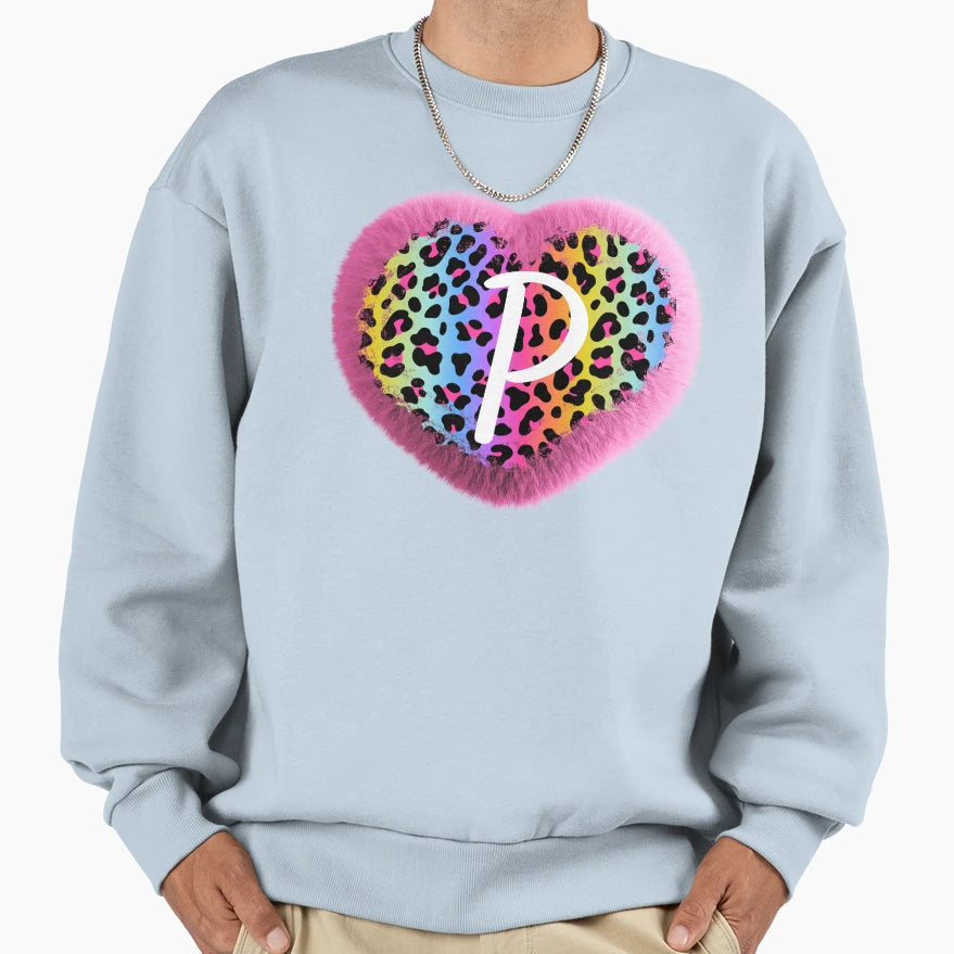 Puff Heart P Sweatshirt - Aesthetic Graphic for Adults - T-Shirt, Sweatshirt, Hoodie