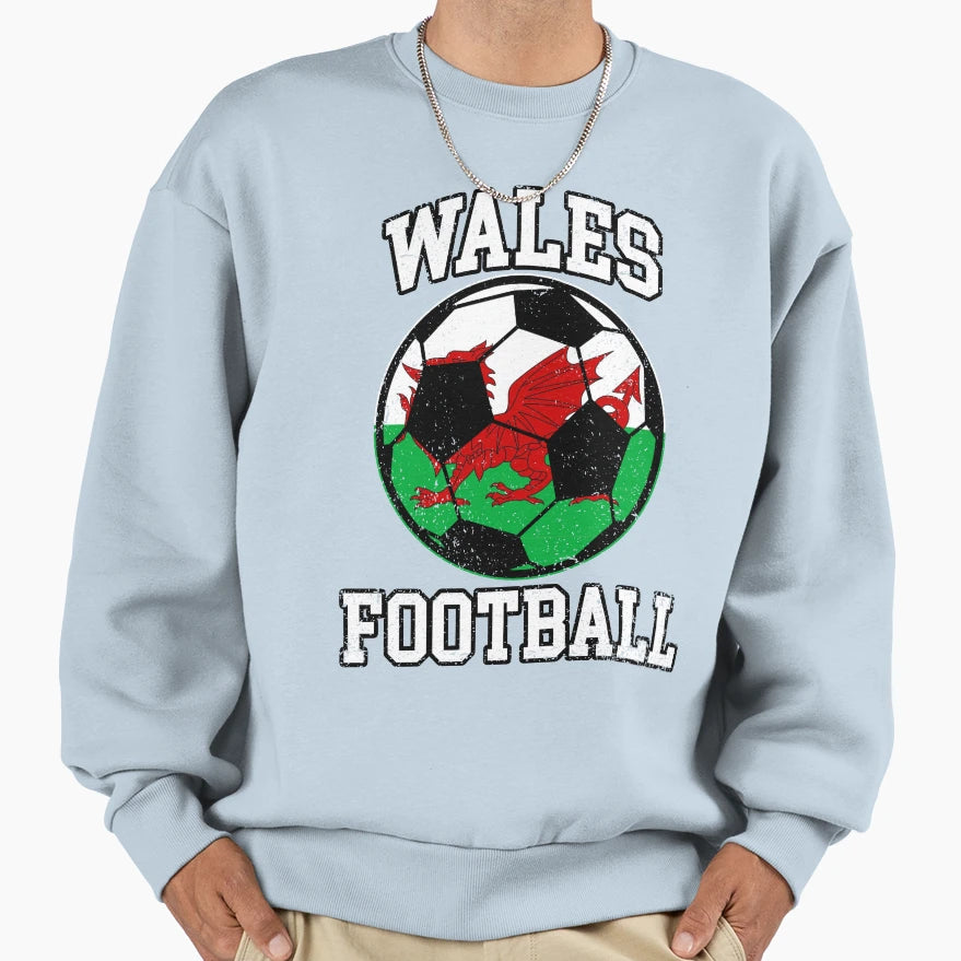 Soccer Ball Wales Soccer Fans And Teams T-Shirt - Aesthetic Graphic Unisex - T-Shirt, Sweatshirt, Hoodie