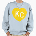 Red Kansas City Heart Kc Heart Love Sweatshirt - Graphic Print Men Women - T-Shirt, Sweatshirt, Hoodie