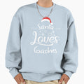 Santa Loves Coaches Funny Gift Sweatshirt - Trendy Graphic Unisex - T-Shirt, Sweatshirt, Hoodie