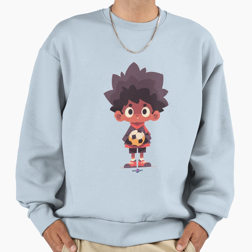 Chibi Goalkeeper Sweatshirt - Minimalist Print for Adults - T-Shirt, Sweatshirt, Hoodie