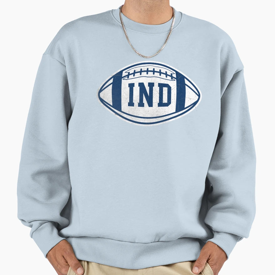 Indianapolis Throwback Football Sweatshirt - Fun Novelty Design Unisex - T-Shirt, Sweatshirt, Hoodie