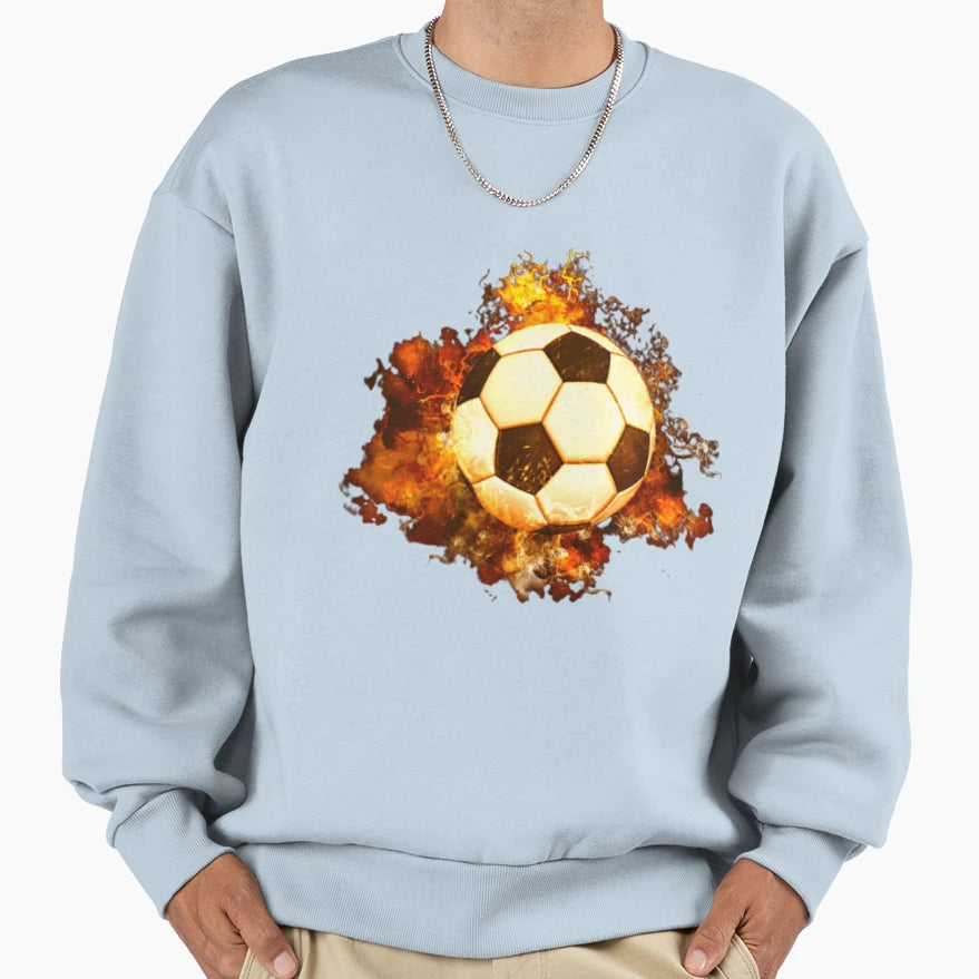 Football Sport Game Football Ball Sweatshirt - Aesthetic Graphic for Adults - T-Shirt, Sweatshirt, Hoodie
