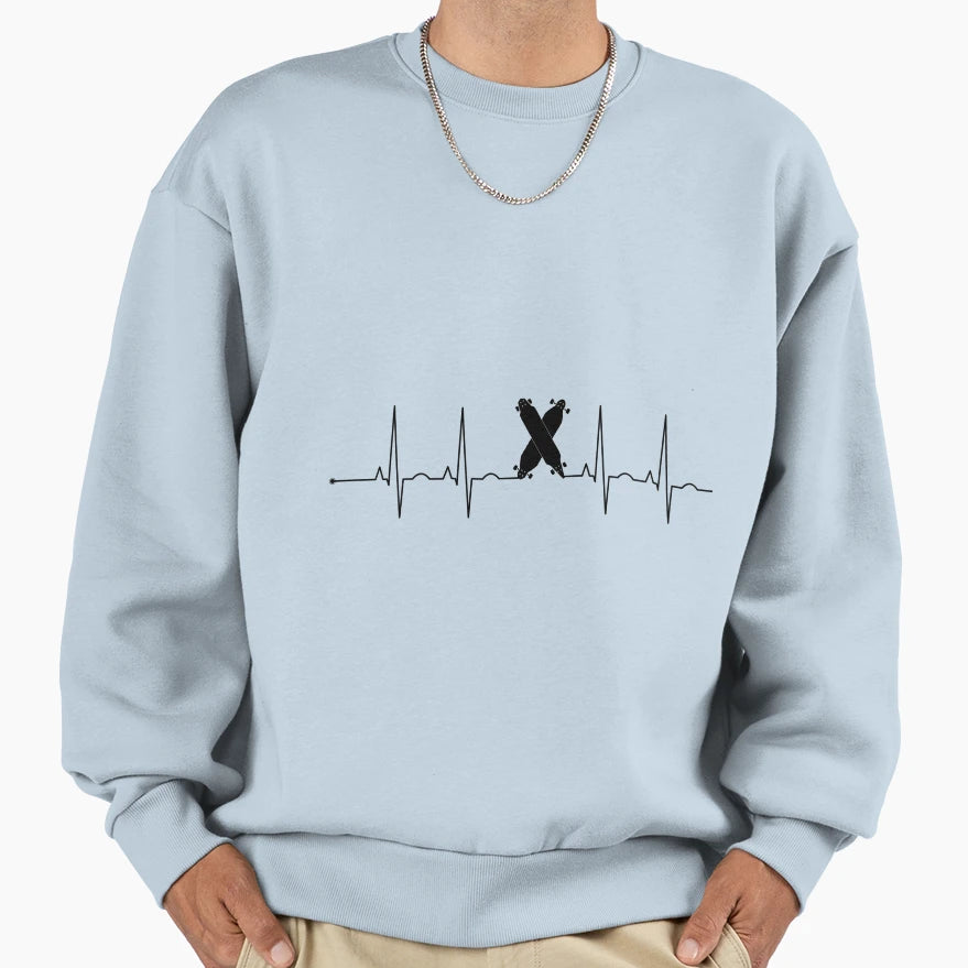 Longboard Sweatshirt - Streetwear Style for Adults - T-Shirt, Sweatshirt, Hoodie