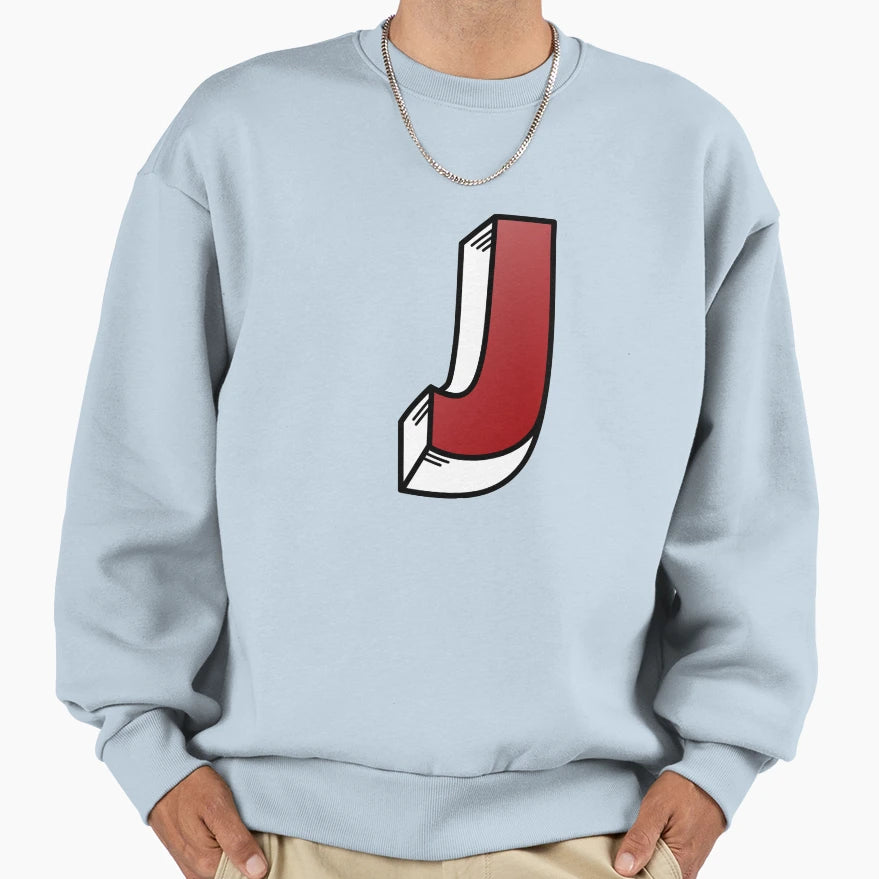 Letter J Sweatshirt - Streetwear Style Unisex - T-Shirt, Sweatshirt, Hoodie