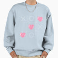 Funny Valentine Tic Tac Toe Heartss Sweatshirt - Unique Graphic Unisex - T-Shirt, Sweatshirt, Hoodie