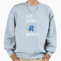 Eat Sleep R Repeat Logo Sweatshirt - Trendy Graphic Men Women - T-Shirt, Sweatshirt, Hoodie